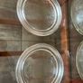 Pair Vintage 500ml 1970s Ravenhead Glass Kilner Jars With Orange Screw Lids Image 7