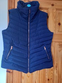 ladies navy gilet