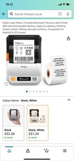 [Brand new] portable label printer Puqu q00