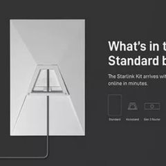 Starlink Satellite Antenna and WiFi Router Kit