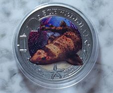 Austria 3 Euro Base Metals Uncirculated Coin 2023 - Swell Shark - Luminous Marine Life
