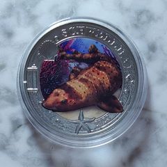 Austria 3 Euro Base Metals Uncirculated Coin 2023 - Swell Shark - Luminous Marine Life