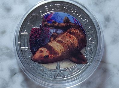 Austria 3 Euro Base Metals Uncirculated Coin 2023 - Swell Shark - Luminous Marine Life