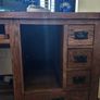 Oak computer desk Image 2