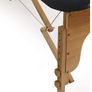 2-Zone Massage Table, Folding, with Arm Rest, Height-Adjustable, Black Image 6