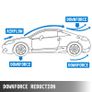 Universal Rear Wing Adjustable Brackets 43/53 In Aluminum Alloy Car Spoiler Tuning Accessory Installed on Hatchback Trunk Image 3