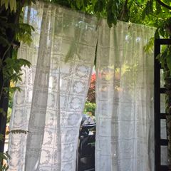 Vintage Style Lace Curtain Panels X 2