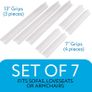 Sofa Slipcover Tucks 7 Pieces Slipcover Grips for Sofa, Essential Slipcover Stays to Keep Sofa Covers in Place, Fit Most Sofas & Armchairs, Great for Pet Owners, 3 Pieces 13 Long & 4 Pieces 7 Long Image 2