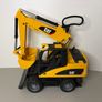 Vintage 2006 Bruder CAT Wheeled Caterpillar Excavator 1:16 Scale Image 3