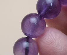 Top Quality Amethyst Round Beads Bracelet