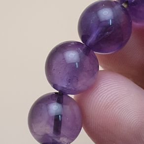 Top Quality Amethyst Round Beads Bracelet