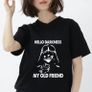 hello darkness t-shirt star wars t-shirt the dart vader t-shirt Image 3