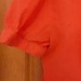 orange button blouse Image 3