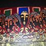 Small abstract painting- The last supper Image 2
