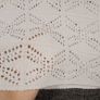 Suncoo Cream Off-White Crochet Knit Short Sleeve Polo Shirt Pointelle Top T3/12UK/40EU Image 6