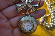 Vintage watch necklace