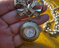 Vintage watch necklace