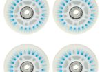 8 pieces Roller Skate wheels with Led Light ,70mm