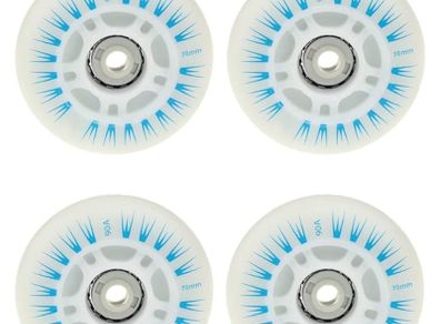 8 pieces Roller Skate wheels with Led Light ,70mm