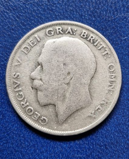 United Kingdom 1921 Half Crown - George V 2nd type Silver coin