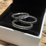 Pandora rings radiant hearts silver stackable Image 7