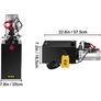 Car Jack Hydraulic Pump 12V DC Single Acting 10 Quart Dump Trailer Power Unit Remote Control Crane Truck Car Lift Motor Image 2