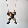 Allan Agohob Clown Vintage 1970s Large Rare Hand Painted Parachute Hanging Image 8