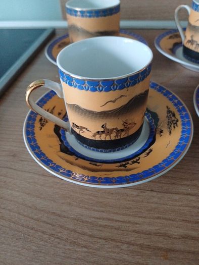 Vintage Yamasen China 24k Gold Expresso Cups