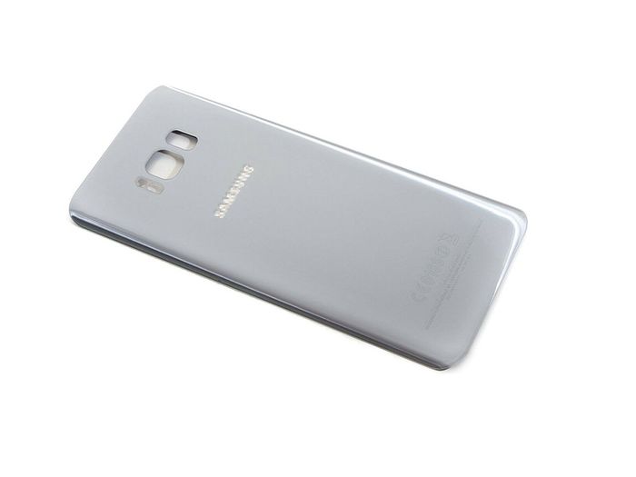 Samsung Galaxy S8 Plus G955 Battery Back Cover Rear Glass Panel Silver Adhesive - FHT30SMBK