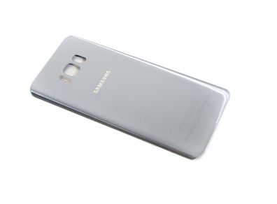 Samsung Galaxy S8 Plus G955 Battery Back Cover Rear Glass Panel Silver Adhesive - FHT30SMBK