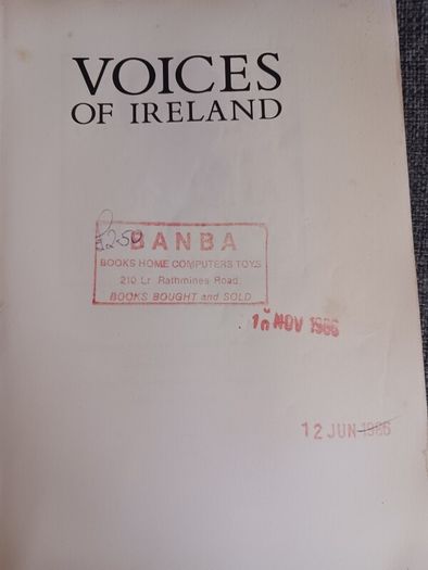 Donncha O Dulaing / Voices of Ireland/ 1984