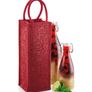 Pair of Shimmer Jute Bottle Bags Image 2