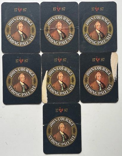 John Courage 1970s Beer Mats COASTERS British Heritage Series II Local Fish