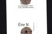 2021 Ireland 100 Objects Silver Cone Self-adhesive Definitive Stamp ex booklet by Philatelic Bureau Pair Mint Never Hinged (MNH)