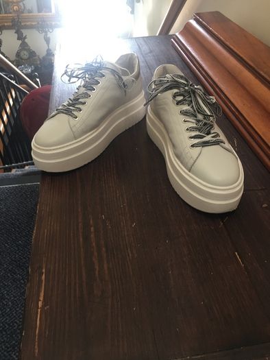 NOKWOL leather trainers, as new, uk7 , made in Italy