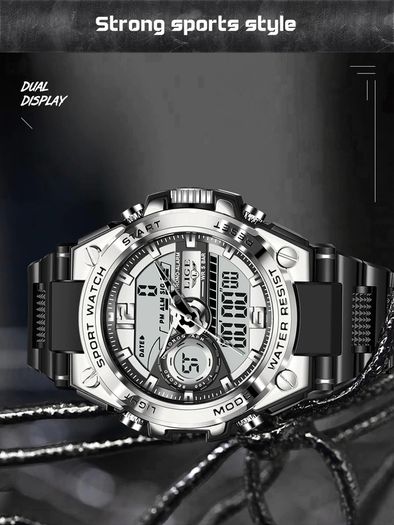 BRAND NEW LIGE Digital Men Military Watch 50m Waterproof Wristwatch LED Quartz Clock Sport Watch Male Big Watches Men Relogios Masculino