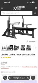 Strengthmax Deluxe Competition Weight Bench, Currently 830 Euro + 80 Shipping On Website!!!