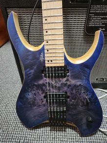 Mayones Hydra Elite Trans Dirty Purple Blue Burst Satine 6