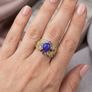 Silver Harry Ivens Vibrant Opal & Multi-Gemstone Statement Ring Image 3