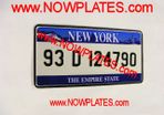 USA New York Pressed Reflective Plate 12