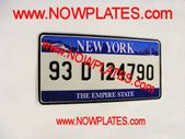 USA New York Pressed Reflective Plate 12