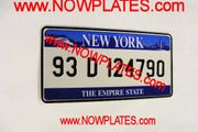USA New York Pressed Reflective Plate 12"x6"ins