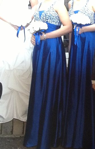 2xroyal blue debs dresses