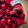 43 Red Christmas baubles Image 4