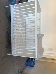 Crib with changing table + baby mattress