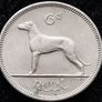 [#389] - Ireland 1968 | Irish 6p | Six Pence | Wolfhound | KM.13a | High Grade Image 2