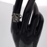 Art Deco Marcasite Sterling Silver Panel Ring Image 10