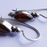 Vintage Baltic Amber Drop Earring, 925 Sterling Silver 2,1g Image 3