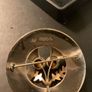 Ward Brothers WBS Sterling Silver and 9ct gold Thistle Pin brooch with hallmarks on silver and on gold portions 1954 Image 6