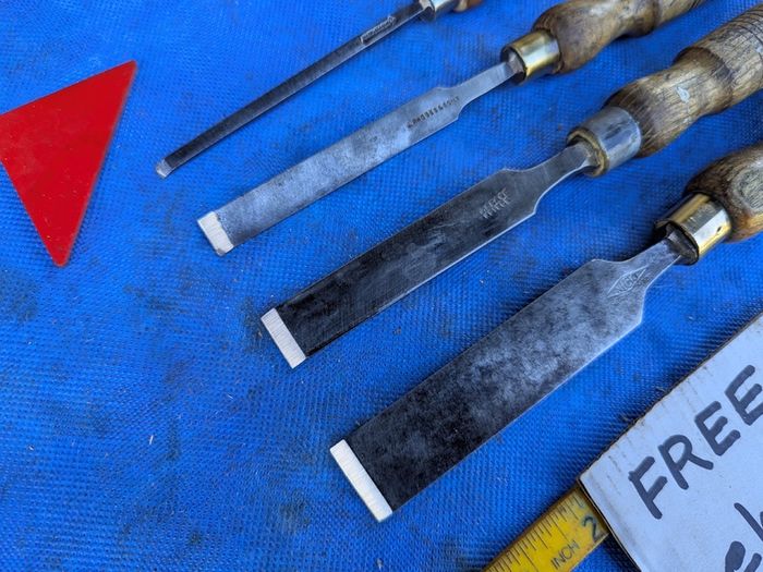 4 Cast Steel Firmer chisels